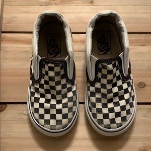 Checkered Black & White Toddler Vans